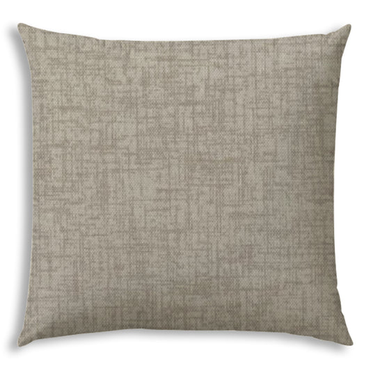 WEAVE Light Taupe Indoor/Outdoor Pillow - Sewn Closure