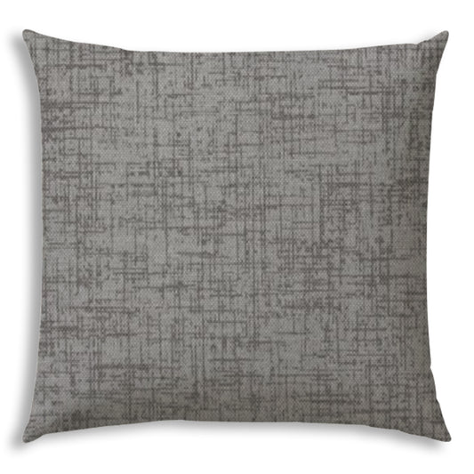 WEAVE Gray Indoor/Outdoor Pillow - Sewn Closure