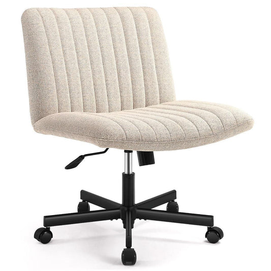 Viral Criss Cross Chair Plus Size Armless Swivel Home Office Chair Sit Cross-legged Desk Chair New Year Gift Birthday