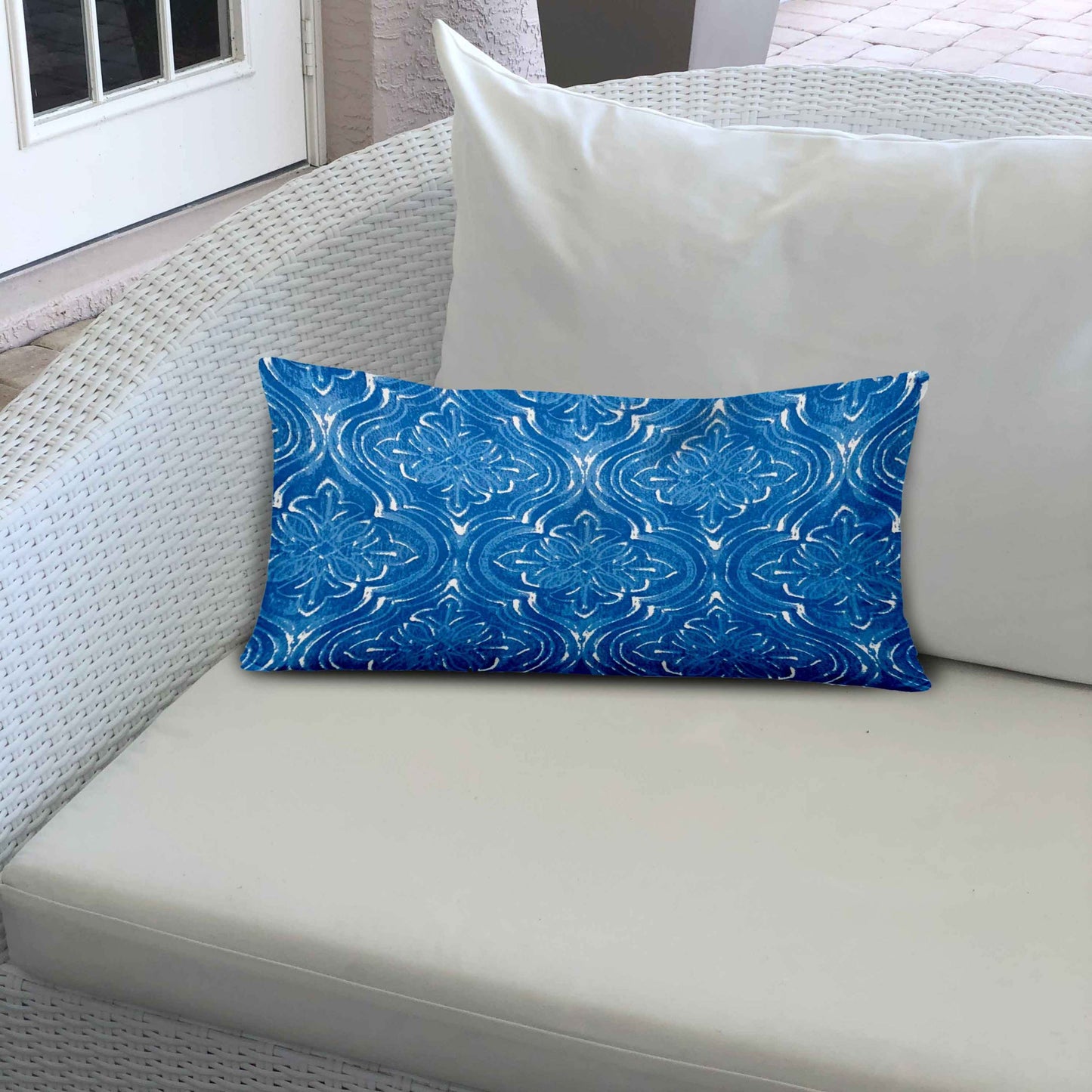 ATLAS Indoor/Outdoor Soft Royal Pillow, Zipper Cover w/Insert, 12x24