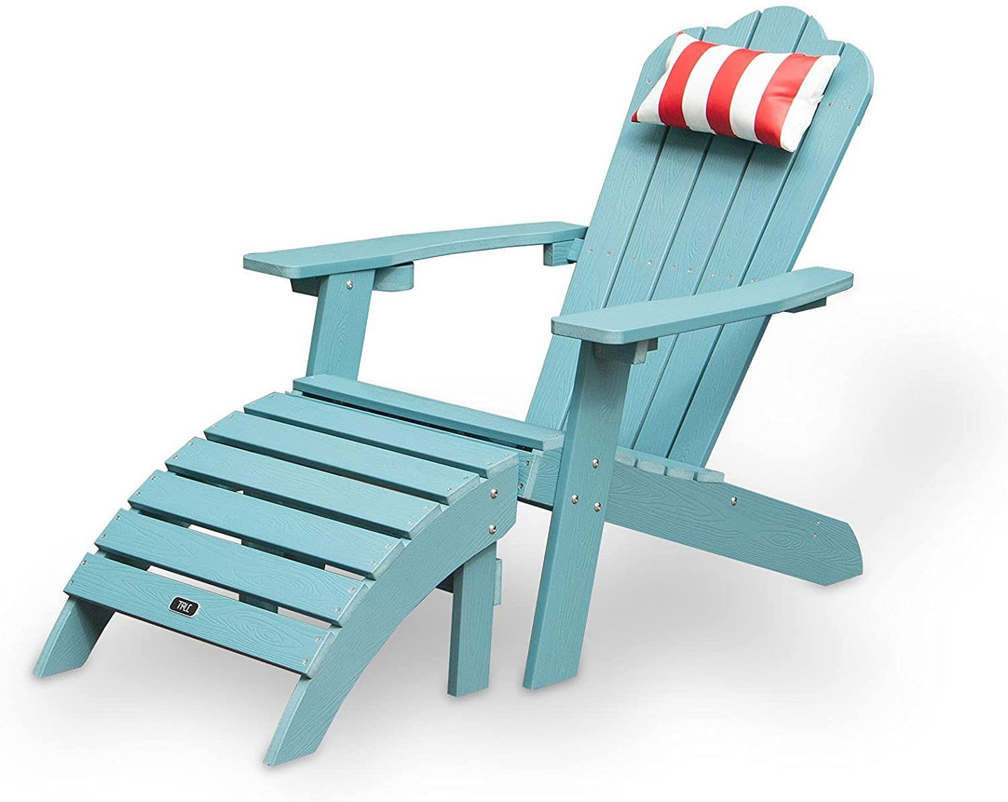 TALE Adirondack Chair Backyard Furniture Painted Seat Pillow Red Ban on Amazon