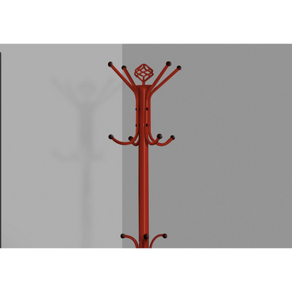 COAT RACK - 70"H / RED METAL