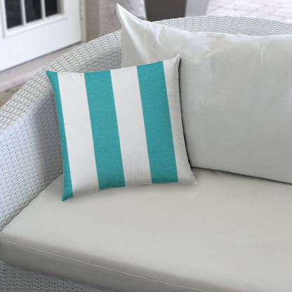 CABANA MEDIUM Turquoise Indoor/Outdoor Pillow - Sewn Closure