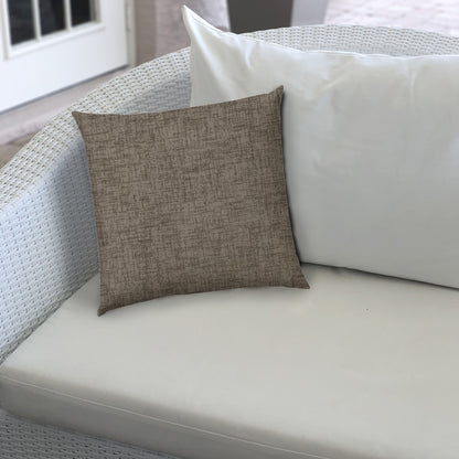 WEAVE Light Taupe Indoor/Outdoor Pillow - Sewn Closure