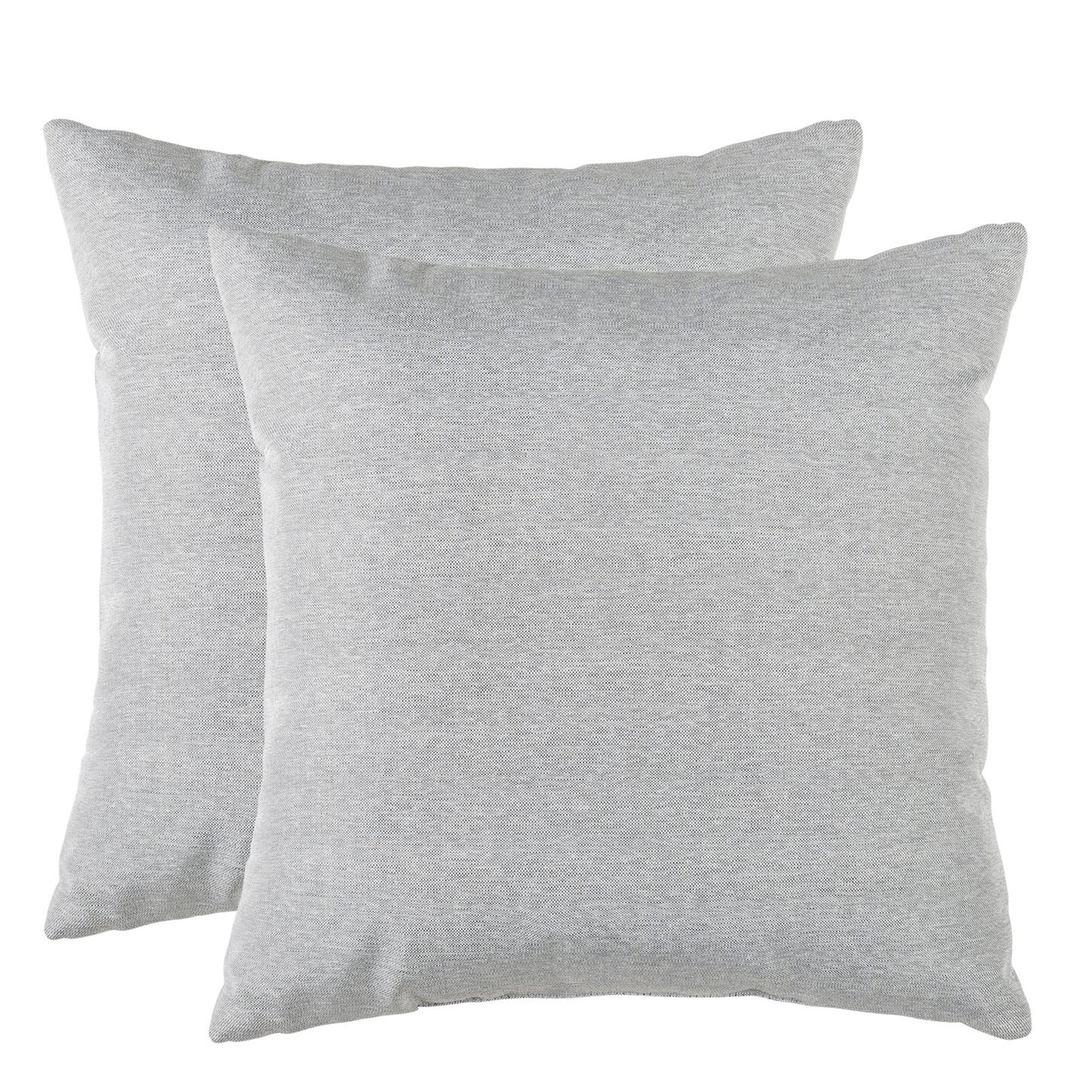 Pack Of 2 Outdoor Pillow With Inserts, 18" x 18" -Gray