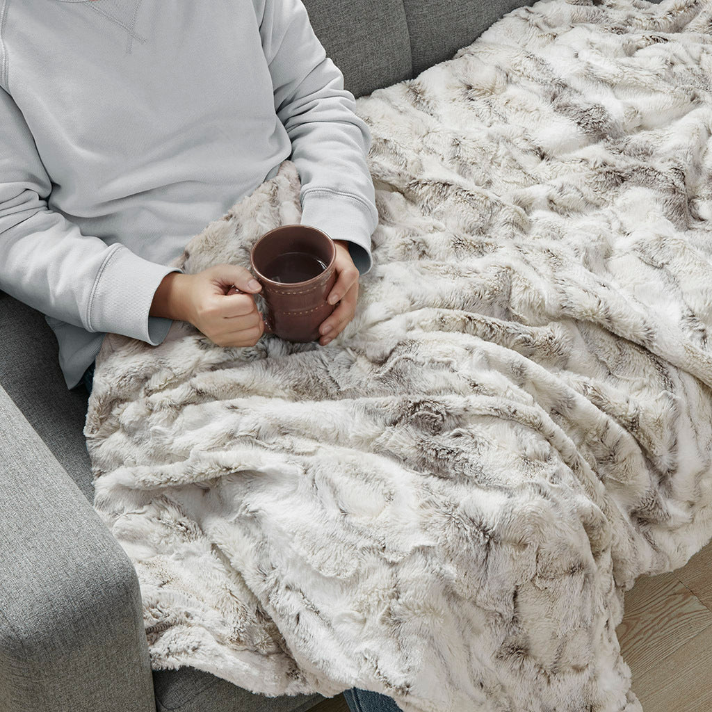 Oversized Faux Fur Throw