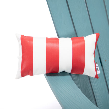 TALE Adirondack Chair Backyard Furniture Painted Seat Pillow Red Ban on Amazon