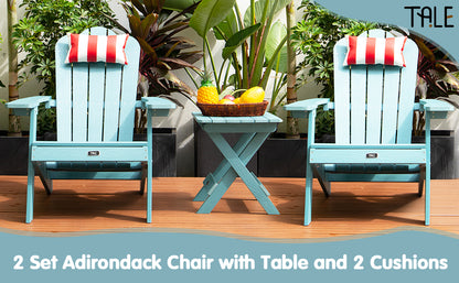 TALE Adirondack Chair Backyard Furniture Painted Seat Pillow Red Ban on Amazon