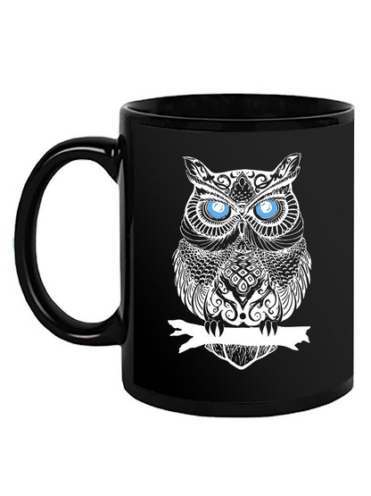 Owl Art In White Mug -SPIdeals Designs