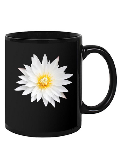 A White Lotus Flower. Mug Unisex's -Image by Shutterstock