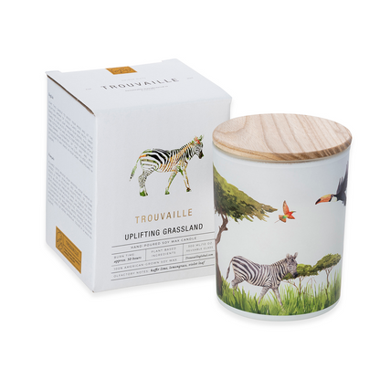 Save The Planet Scented Soy Wax Candle: Uplifting Grassland