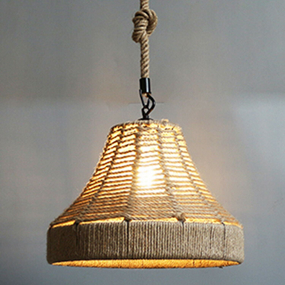 Retro Industrial Vintage Loft Hemp Rope Pendant Ceiling Light Lamp~1132