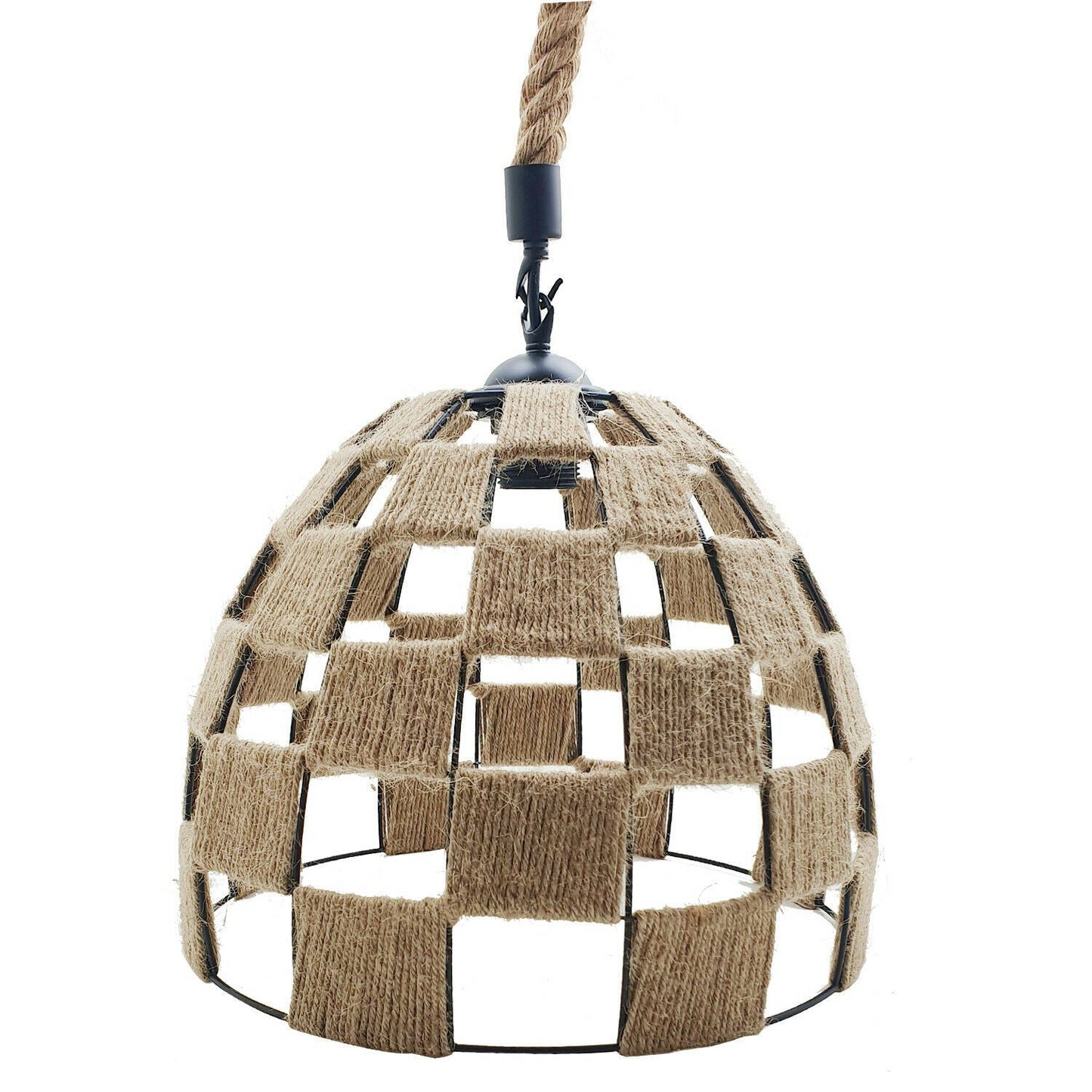 Retro Industrial Vintage Loft Hemp Rope Pendant Ceiling Light Lamp~1132