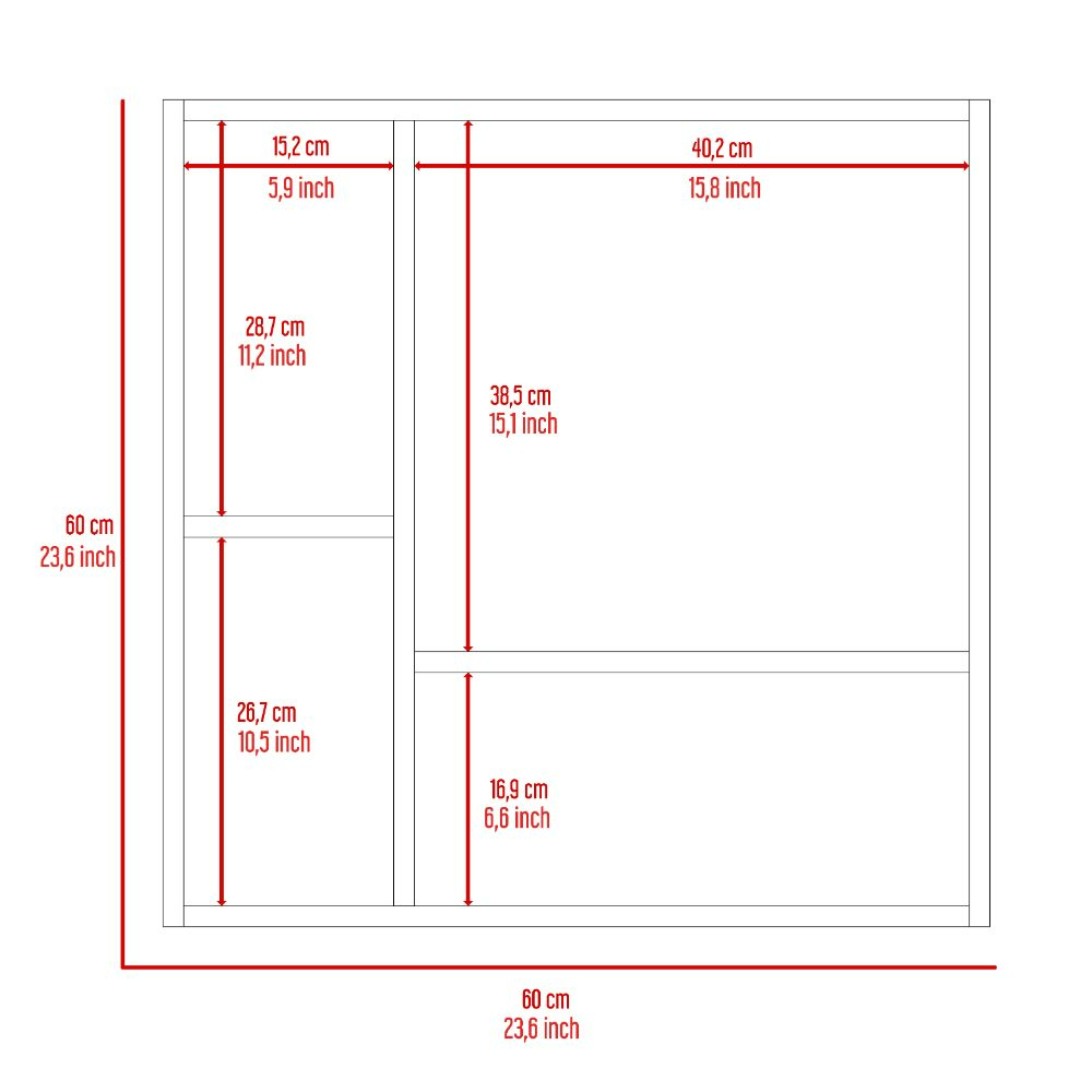 Harbor Medicine Single Door Cabinet,Four Inerior Shelves