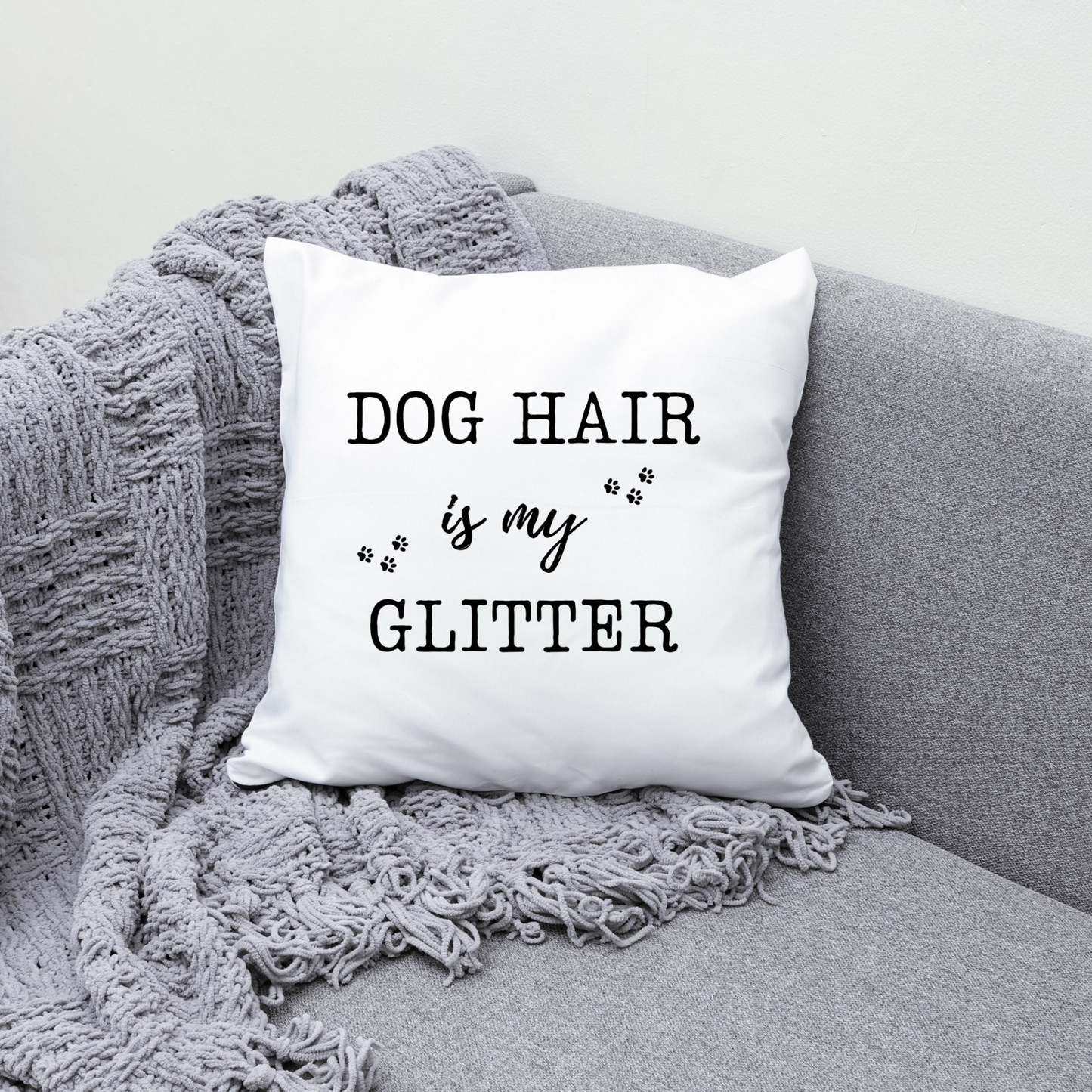 Dog Lovers Funny Sofa Couch Pillow Cover, Sarcastic Bedroom Pillowcase with  Funny Dog Quote, Humorous Accent Pillow