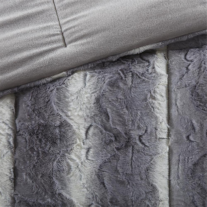 100% Polyester Faux Fur Comforter Set MP10-8011