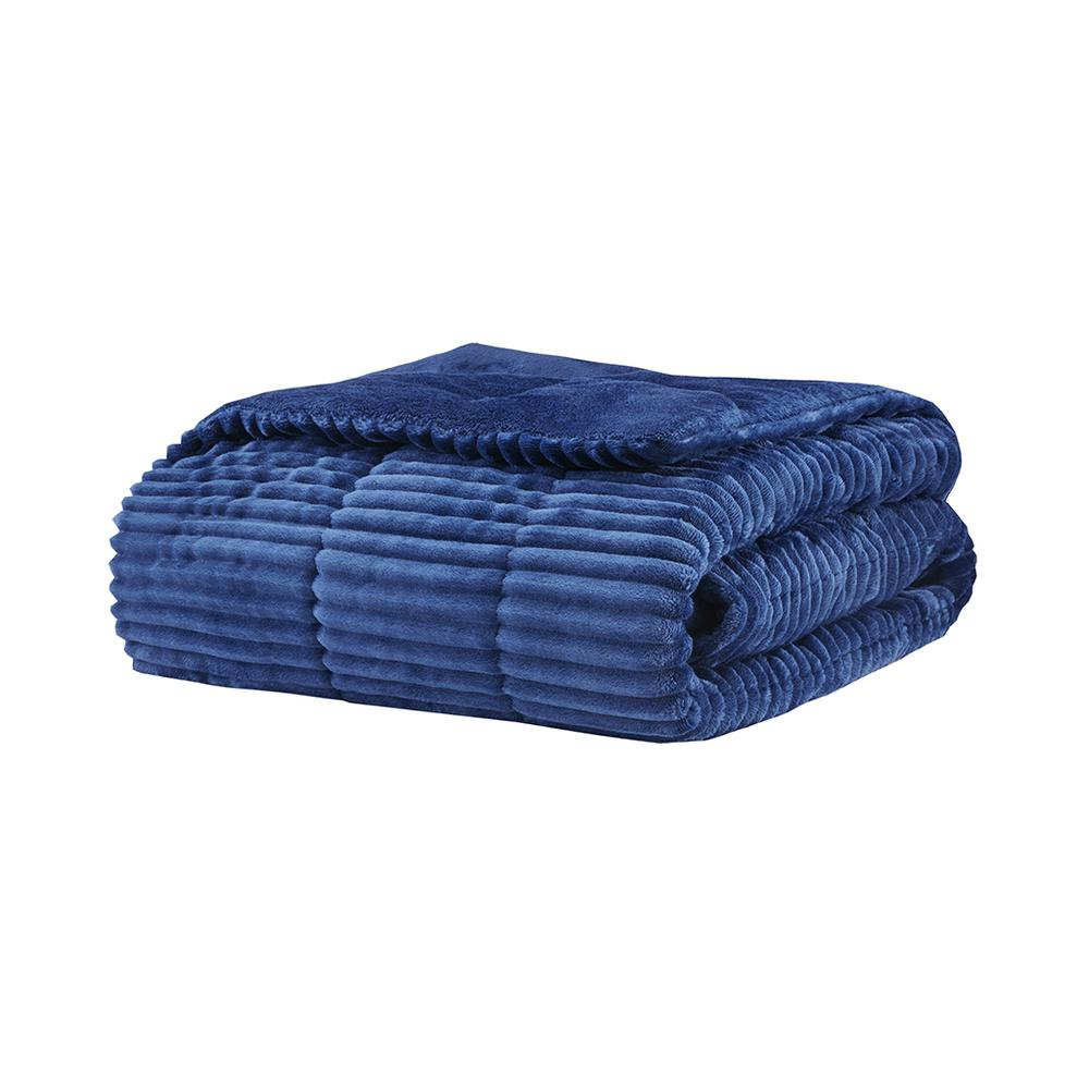 100% Polyester Microcord Solid Pieced Corduroy Plush Throw,BASI50-0426