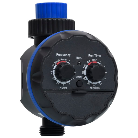 vidaXL Single Outlet Water Timer with Ball Valves