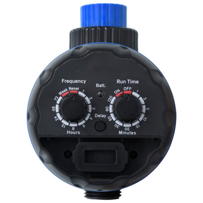 vidaXL Single Outlet Water Timer with Ball Valves