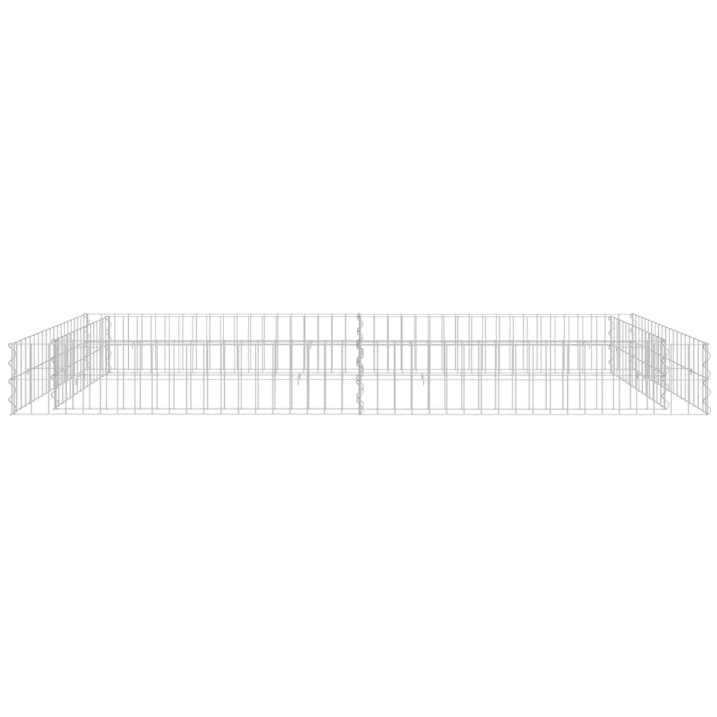 vidaXL Gabion Raised Bed Galvanized Steel 78.7"x39.4"x7.9"