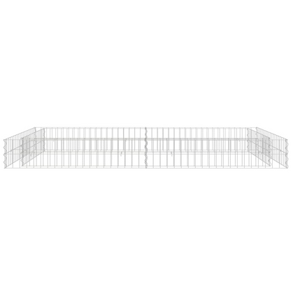 vidaXL Gabion Raised Bed Galvanized Steel 78.7"x39.4"x7.9"