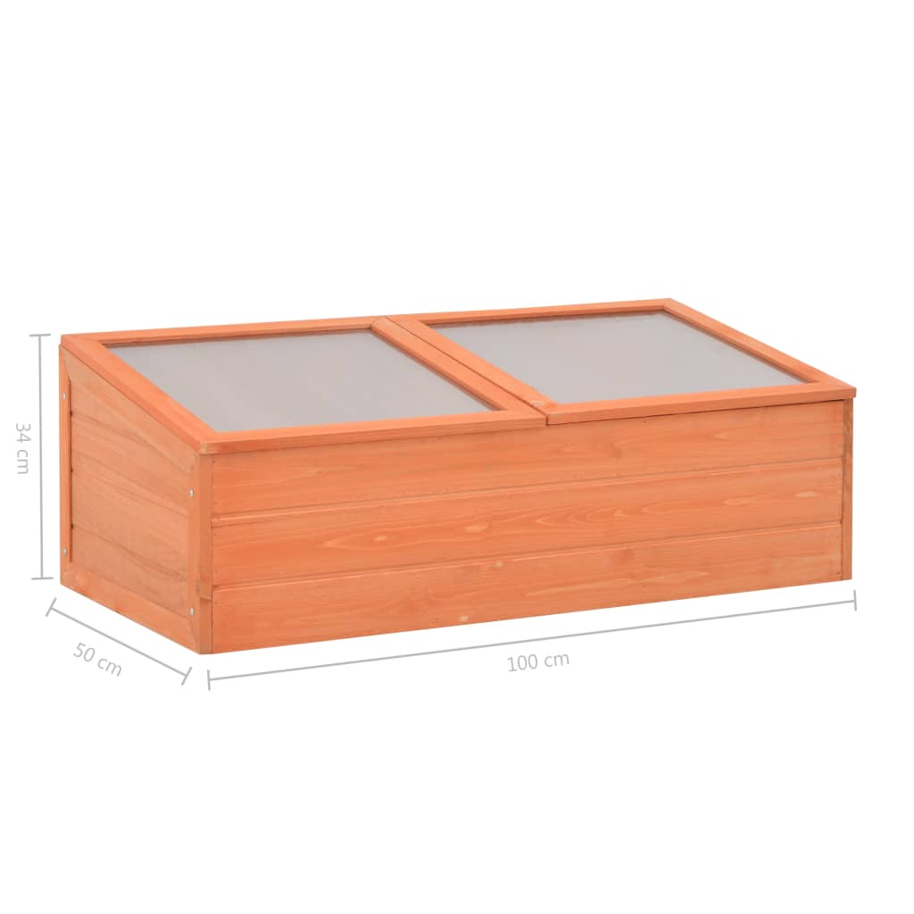 vidaXL Greenhouse Wood 39.4"x19.7"x13.4"