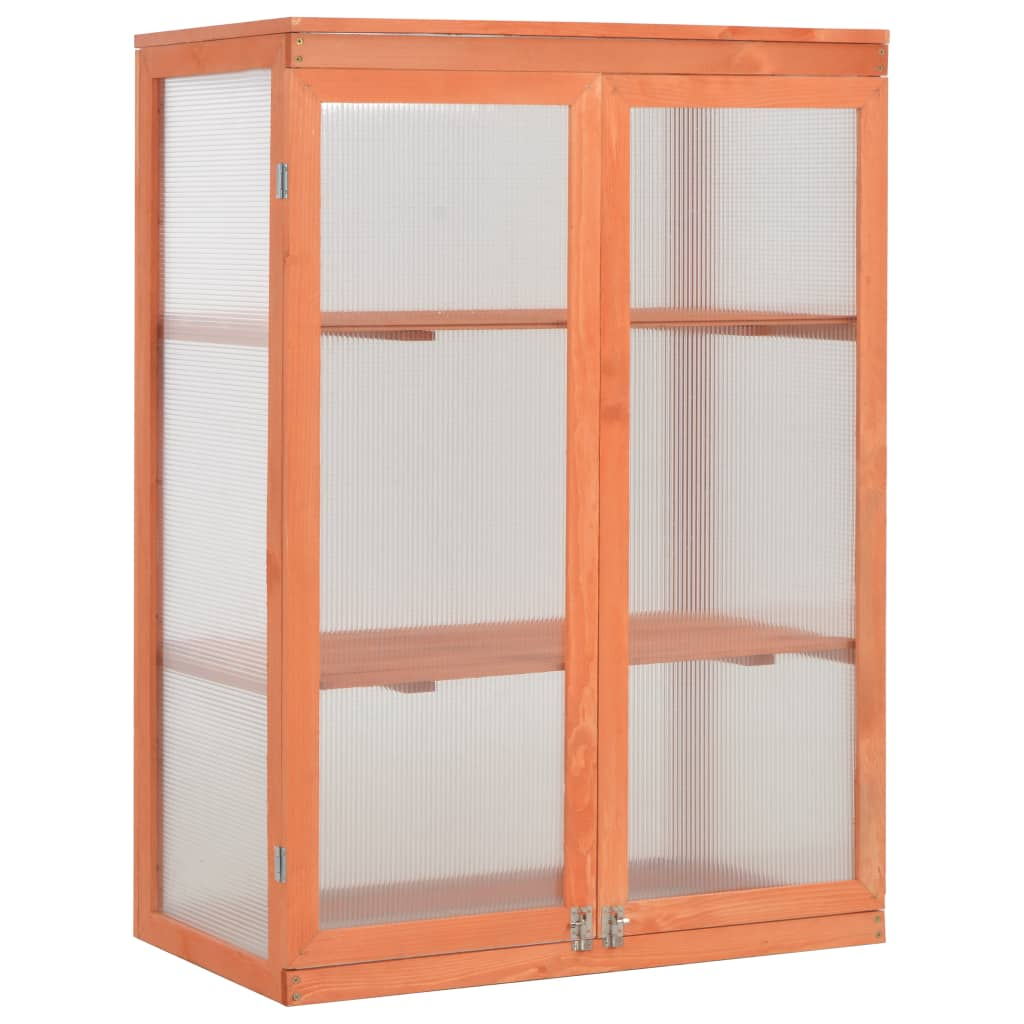 vidaXL Greenhouse Wood 29.5"x18.5"x42.9"