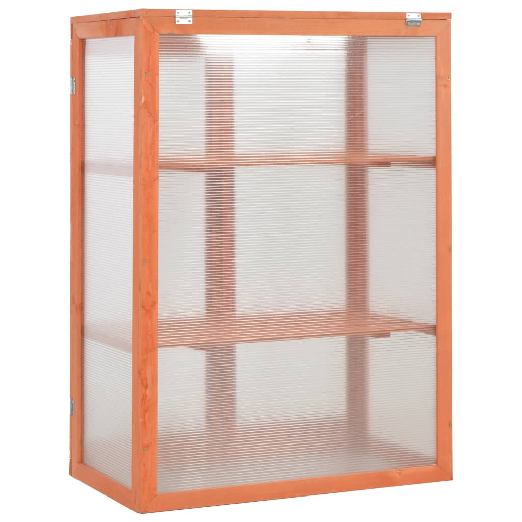 vidaXL Greenhouse Wood 29.5"x18.5"x42.9"