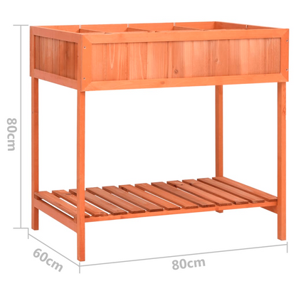 vidaXL Herb Planter 31.5"x23.6"x31.5" Solid Firwood