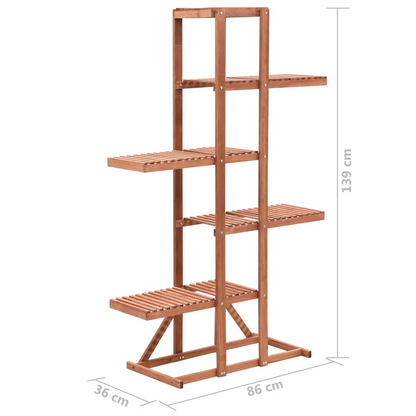 vidaXL Plant Stand Cedar Wood 33.9"x14.2"x54.7"