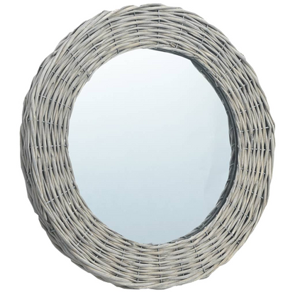 vidaXL Mirror 31.5" Wicker