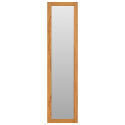 vidaXL Wall Mirror with Shelves 11.8"x11.8"x47.2" Solid Teak Wood