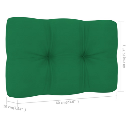 vidaXL Pallet Sofa Cushions 2 pcs Green