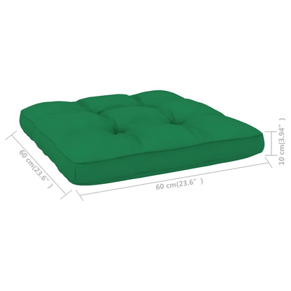 vidaXL Pallet Sofa Cushions 2 pcs Green