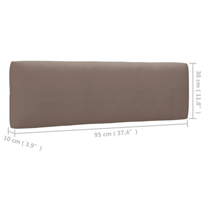 vidaXL Pallet Sofa Cushions 3 pcs Taupe