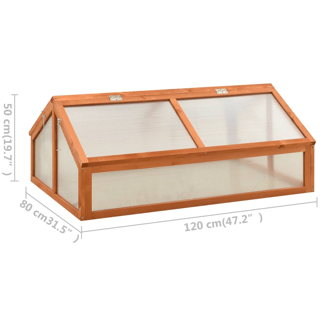 vidaXL Greenhouse 47.2"x31.5"x19.7" Firwood