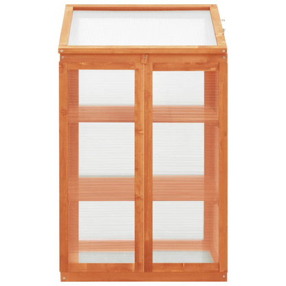 vidaXL Greenhouse 23.6"x17.7"x39.4" Firwood