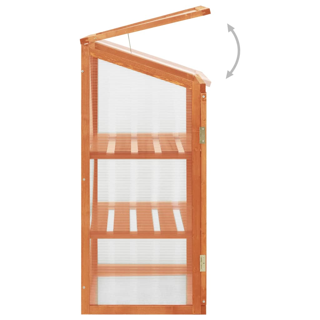 vidaXL Greenhouse 23.6"x17.7"x39.4" Firwood