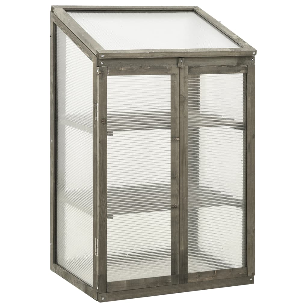 vidaXL Greenhouse 23.6"x17.7"x39.4" Firwood