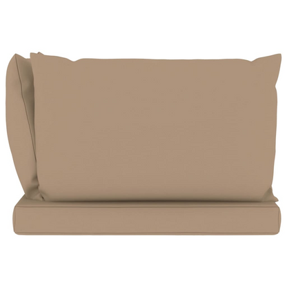 vidaXL Pallet Sofa Cushions 3 pcs Taupe Fabric