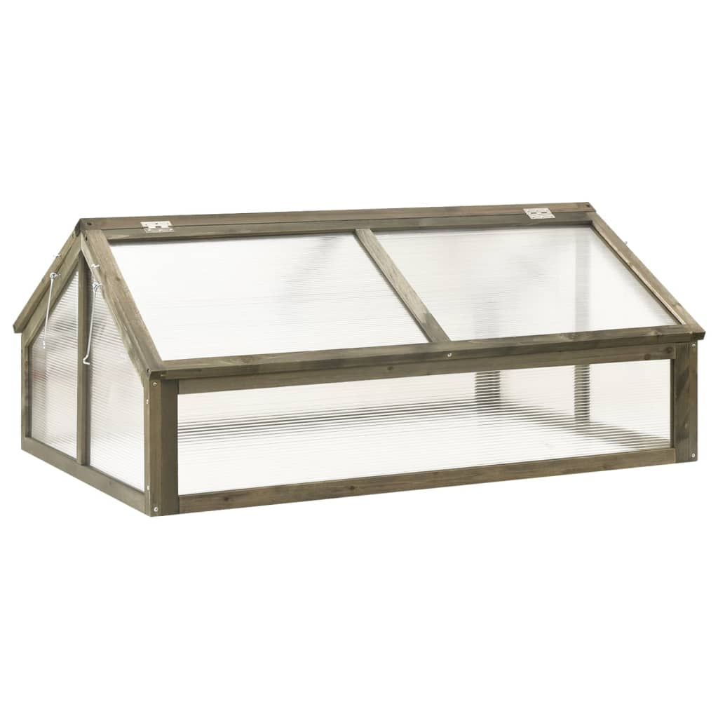 vidaXL Greenhouse Gray 44.8"x31.4"x19.6" Firwood