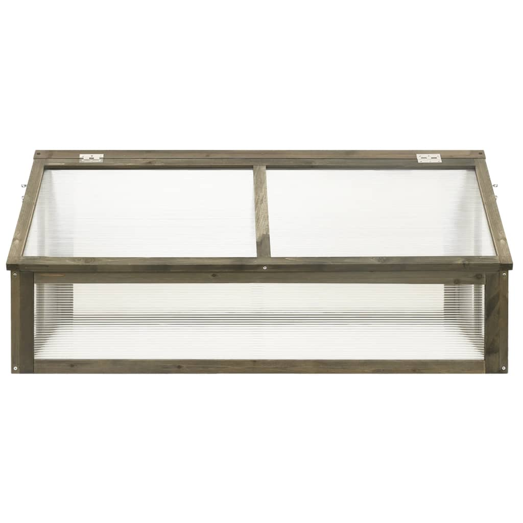 vidaXL Greenhouse Gray 44.8"x31.4"x19.6" Firwood