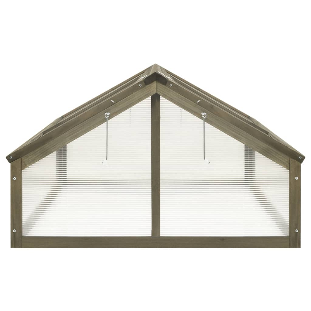 vidaXL Greenhouse Gray 44.8"x31.4"x19.6" Firwood