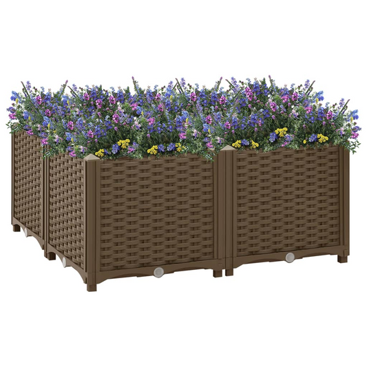 vidaXL Raised Bed 31.5"x31.5"x15" Polypropylene