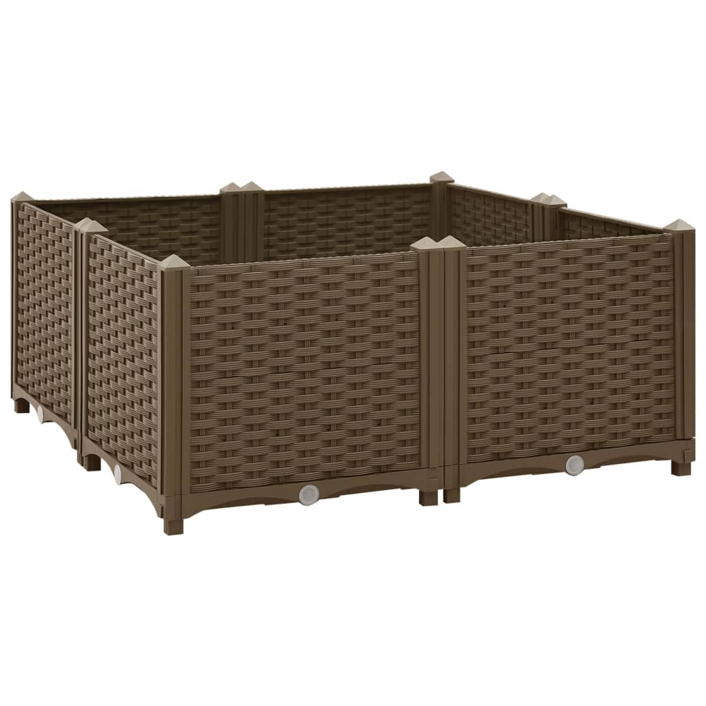 vidaXL Raised Bed 31.5"x31.5"x15" Polypropylene