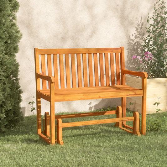 vidaXL Patio Swing Bench 43.3" Solid Acacia Wood