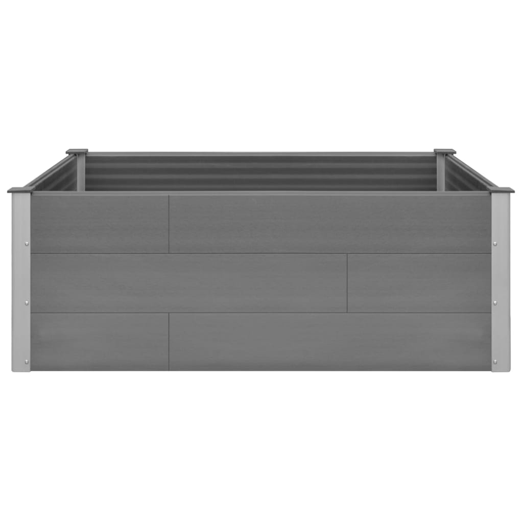 vidaXL Garden Raised Bed WPC 59.1"x39.4"x21.3" Gray