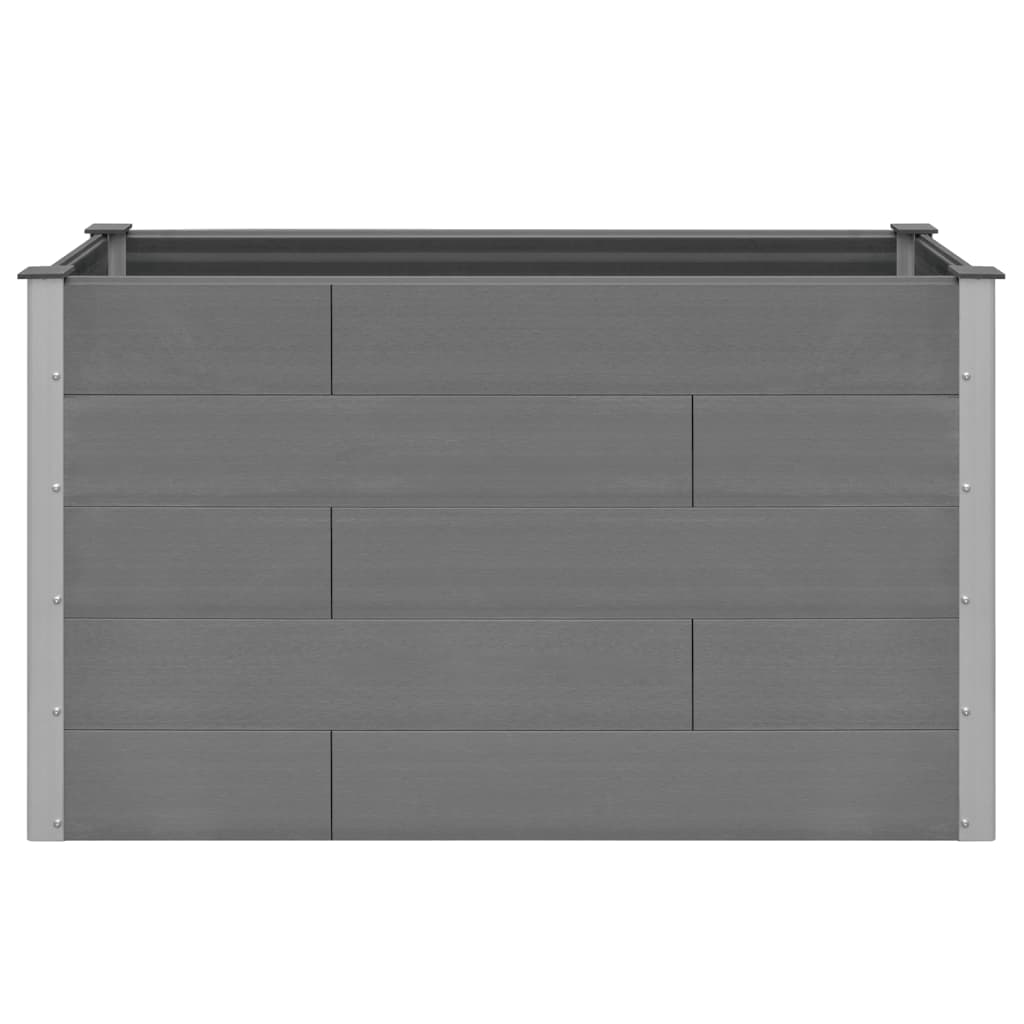 vidaXL Garden Raised Bed WPC 59.1"x19.7"x35.8" Gray