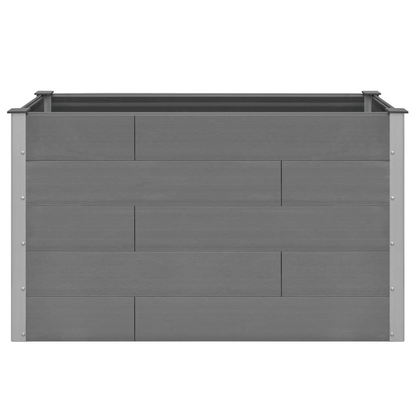 vidaXL Garden Raised Bed WPC 59.1"x19.7"x35.8" Gray