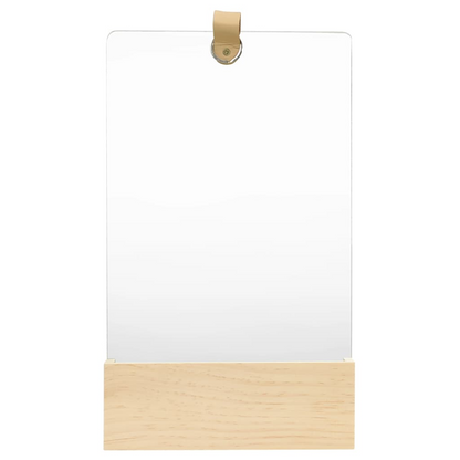 vidaXL Wall Mirror Solid Pinewood 9.1"x15.6"